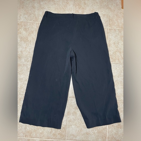 Chico’s Black Label Wide Leg Black Capri Pants Size 16 - Picture 2 of 8